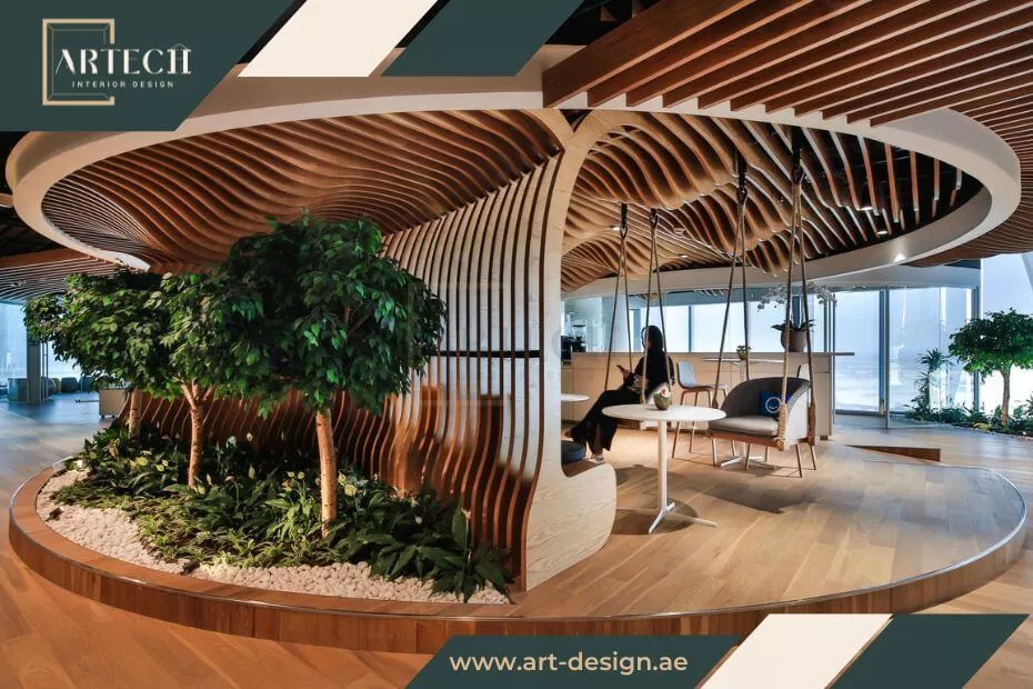 خدمات التصميم الداخلي 5 إدخال عنصر الاستدامة في التصميم الداخلي عبر ادخال مواد صديقة للبيئة والأثاث الأخضر