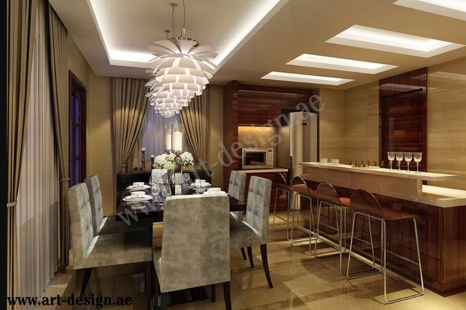 تصاميم ديكور اسقف مطابخ جبس دبي الإمارات 5 مقاومة الرطوبة