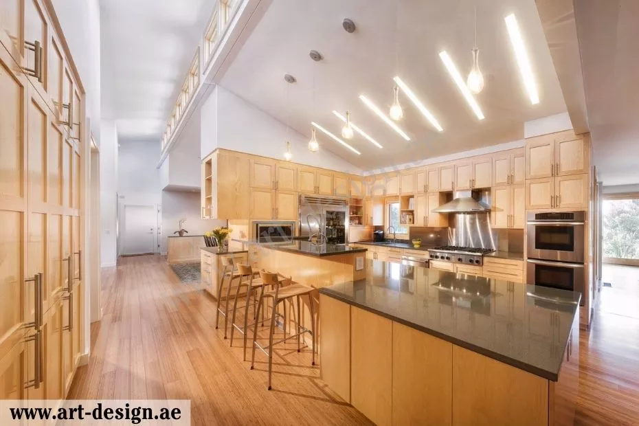 تصاميم ديكور اسقف مطابخ جبس دبي الإمارات 6 سهولة التنظيف