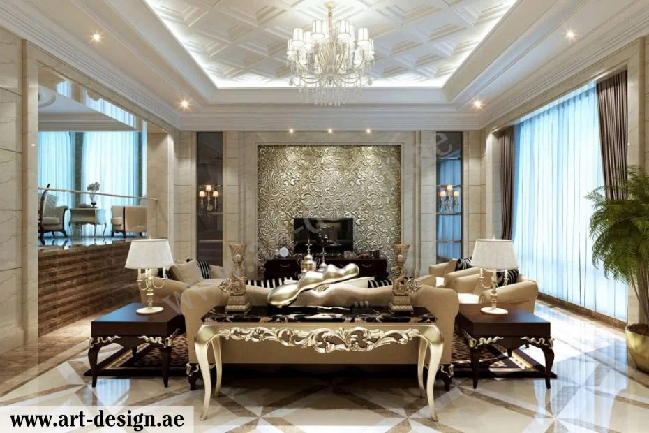 ديكورات صالات استقبال فخمة