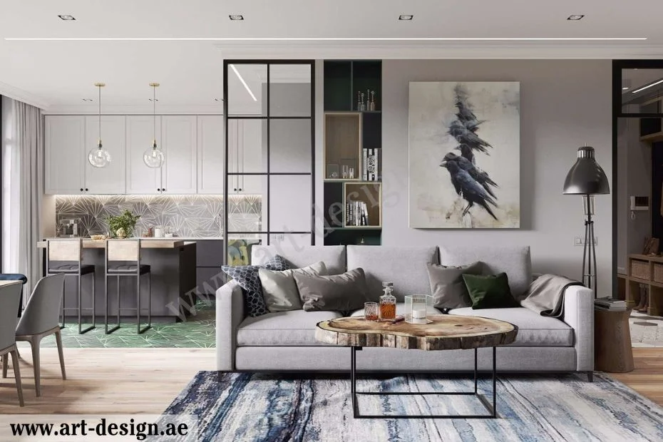 أفكار مميزة لتصميم ديكور غرفة جلوس صغيرة في الإمارات 7 اختر أبواب سحاب أو جر