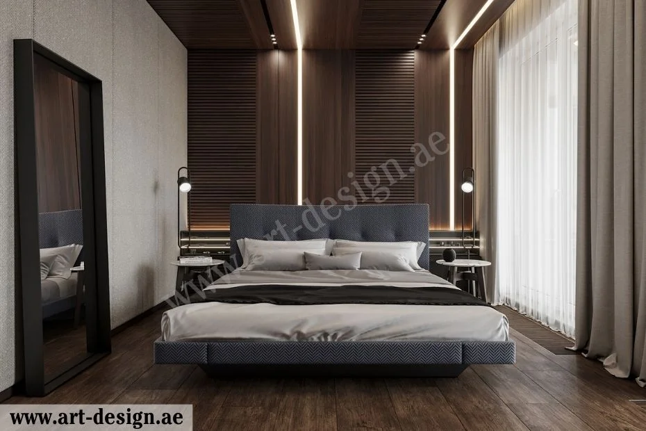 إحداث ثقوب داخل الديكورات الجبسية الجدارية وتركيب نظام إنارة بداخلها