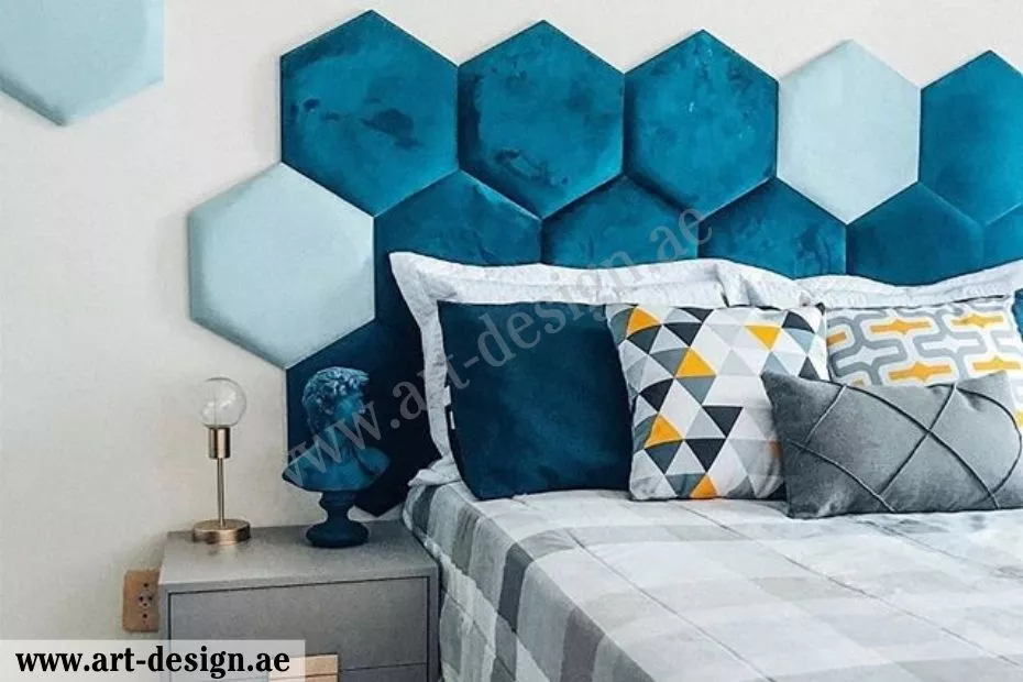 استعمال قماش منجد على شكل خلية نحل