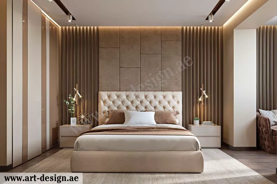 الإضاءة على جانبي السرير