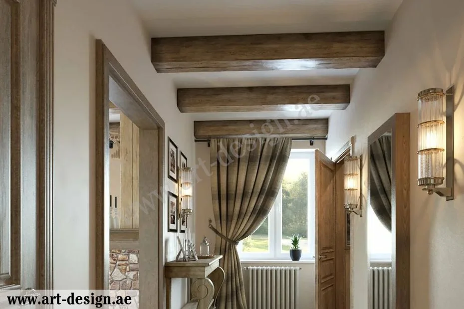 امزج الجبس بالخشب أو الزجاج