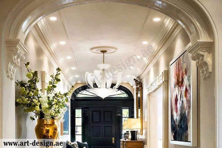 قم بتصميم أعمدة جبسية وأقواس