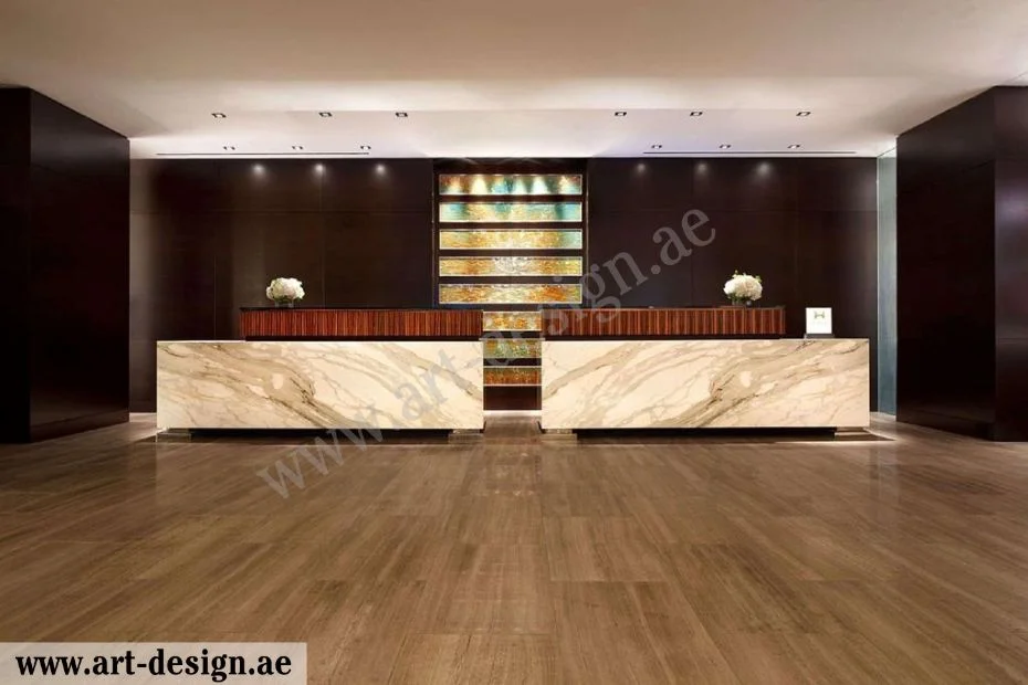 ديكورات ريسبشن مستطيل قطعتين