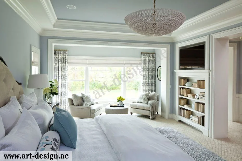 استخدام الرفوف لزيادة جمال التصميم