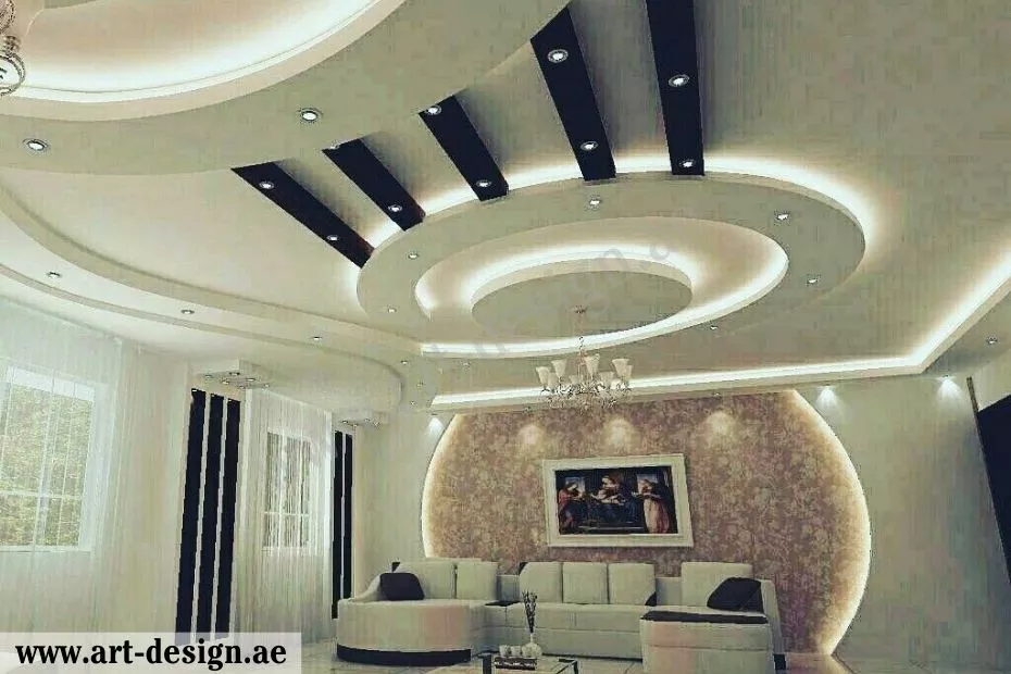 أفضل أفكار ديكورات جبس غرف جلوس بالإمارات 5 ديكورات جبس بسيطة وجميلة مثل أشكال من الجبس بورد لزوايا الغرفة