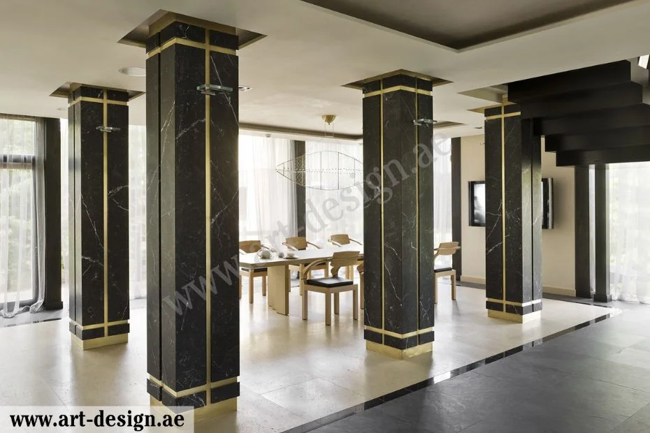أحدث أفكار ديكور أعمدة داخلية مودرن 5 ديكورات أعمدة رخام