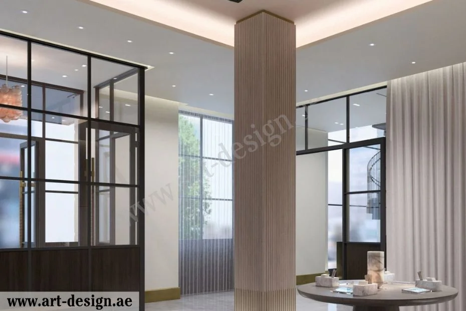 أحدث أفكار ديكور أعمدة داخلية مودرن 3 ديكورات اعمدة جبس بورد
