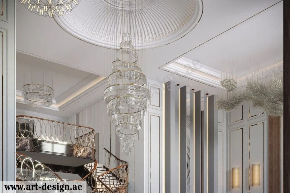 تصميم ديكورات جبس اسقف صالات مفتوحة ومغلقة