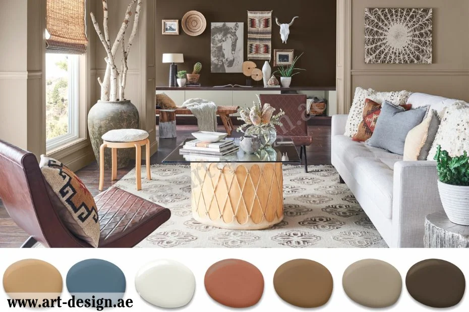 أفضل الأفكار للحصول على ديكور صالة المعيشة في الإمارات 2 ألوان صالة المعيشة