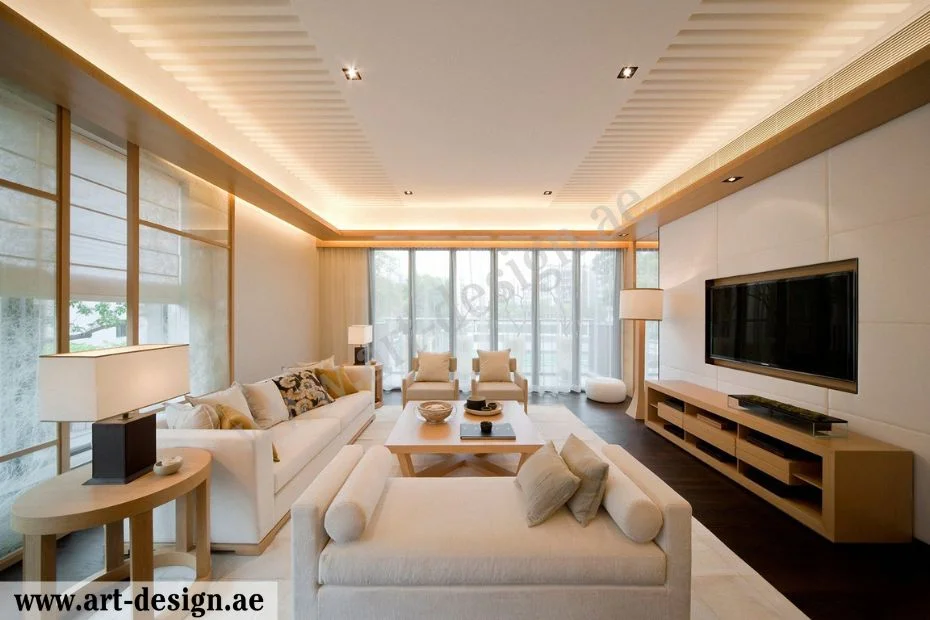 أفضل الأفكار للحصول على ديكور صالة المعيشة في الإمارات 3 إضاءة صالة المعيشة