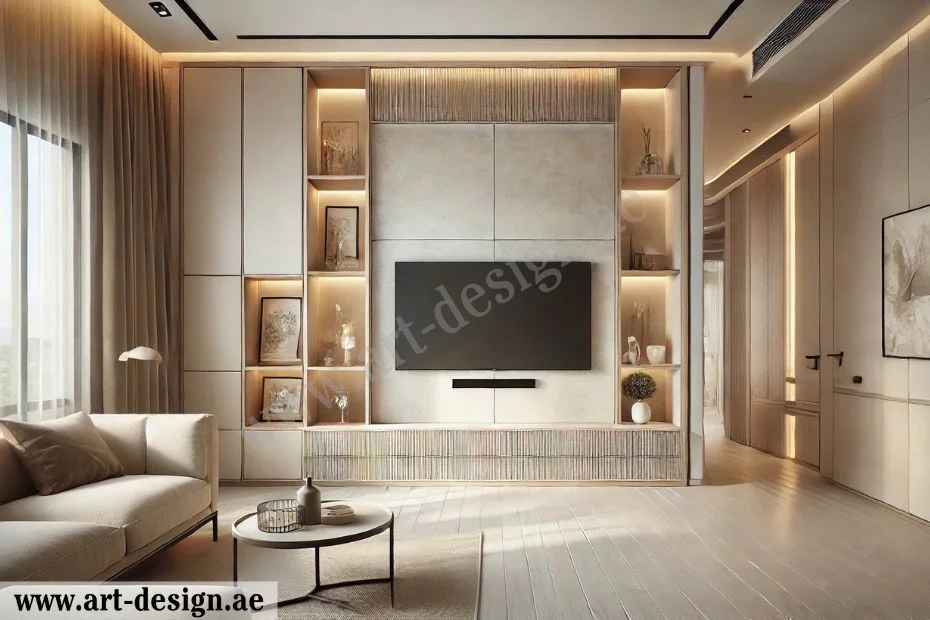 أفضل الأفكار للحصول على ديكور صالة المعيشة في الإمارات 6 اختيار نقطة مركزية للتصميم