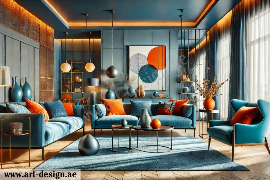 أفضل الأفكار للحصول على ديكور صالة المعيشة في الإمارات 7 تنسيق ألوان الصالة وتكاملها