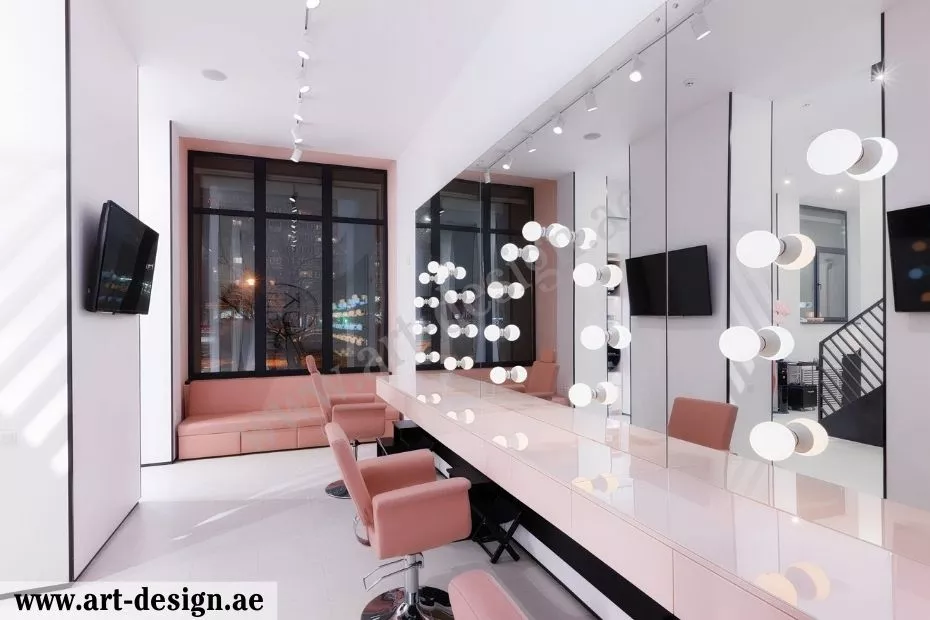 Best beauty salon interior Lighting Design Dubai