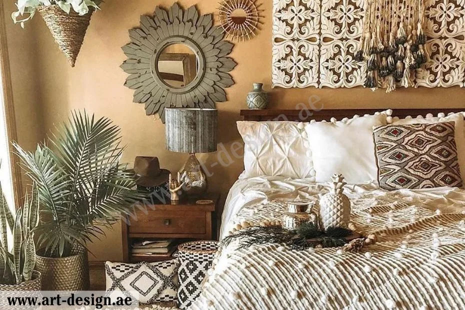 ديكور بوهيمي غرف نوم