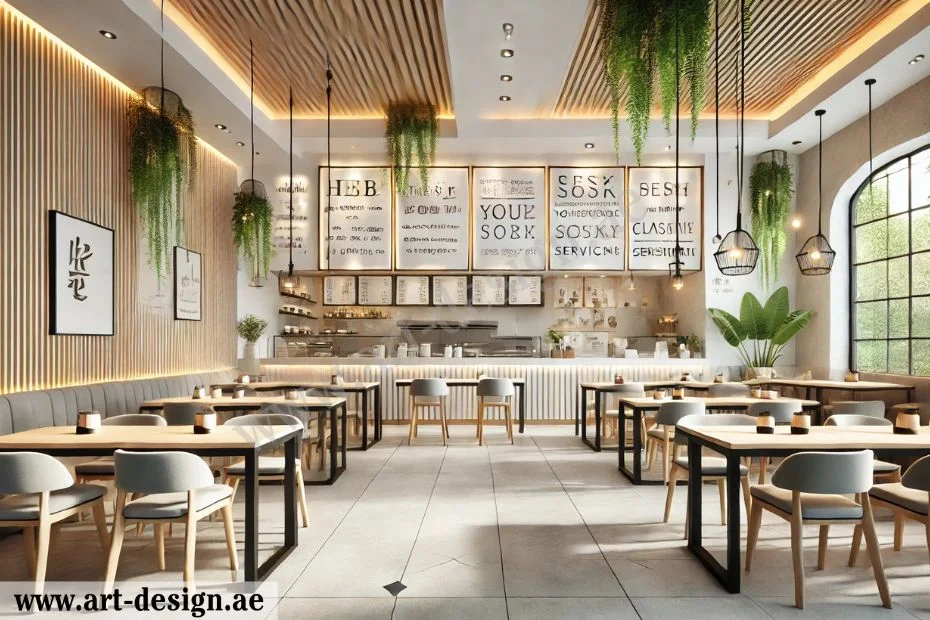 تصميم ديكورات مطاعم تيك اواى في الامارات 3 ديكورات مطاعم مودرن