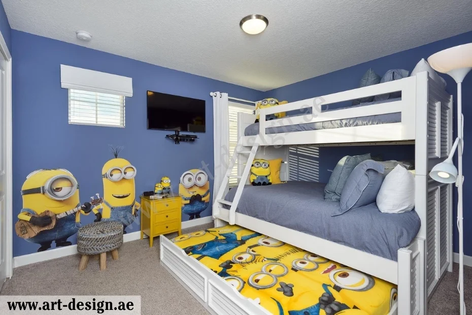 ديكورات غرف نوم اطفال مودرن 3 ديكورات مستوحاة من شخصيات كرتونية