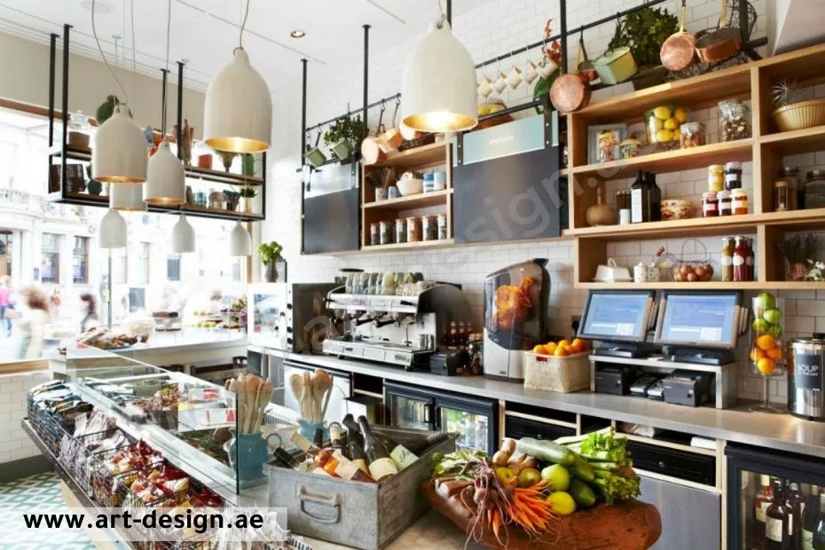أفكار تصميم ديكور محل مواد غذائية بالإمارات