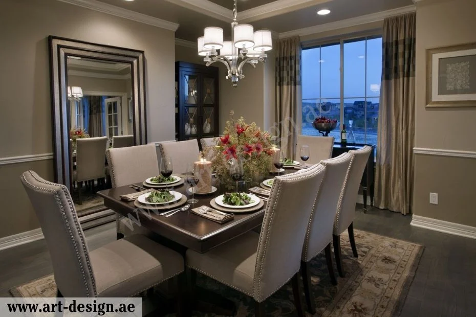 تصميم ديكورات غرف طعام فخمة