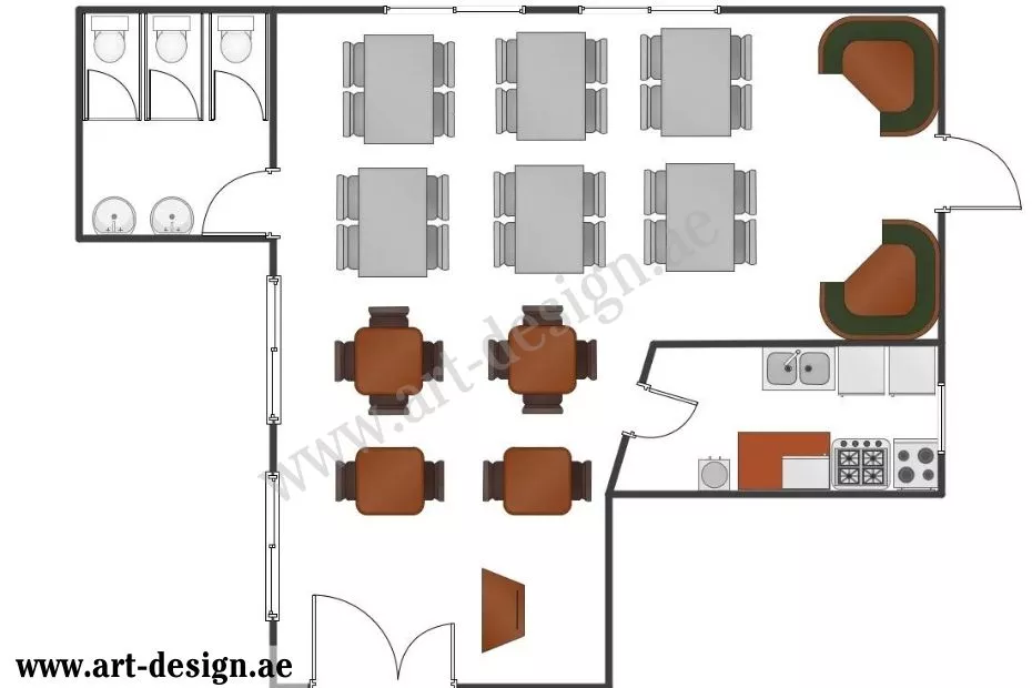 أفضل النصائح لتصميم مطعم صغير بالإمارات يناسب جميع الأذواق 8 استغلال المساحة