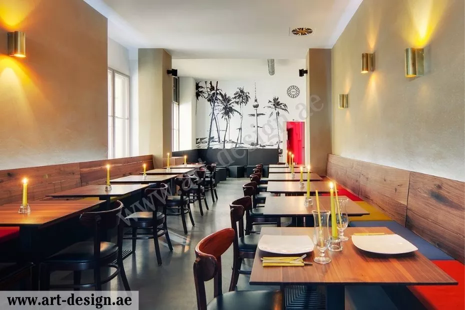 أفضل النصائح لتصميم مطعم صغير بالإمارات يناسب جميع الأذواق 3 حجم الأثاث مناسب مع المكان