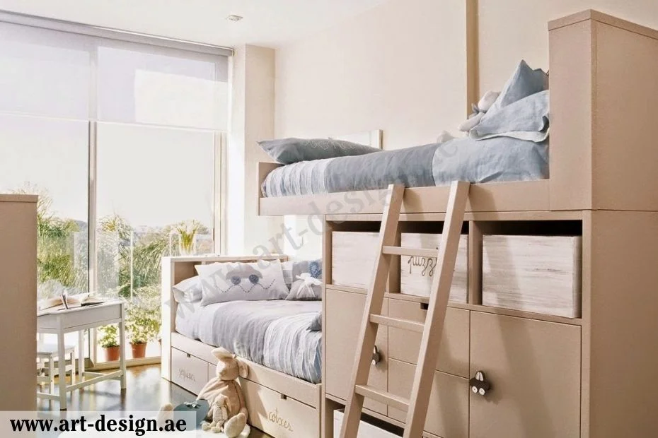 سرير اطفال دورين بالدولاب