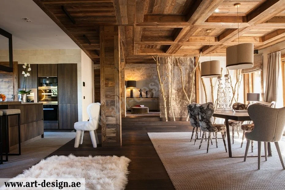 تصميم منزل ريفي دور واحد