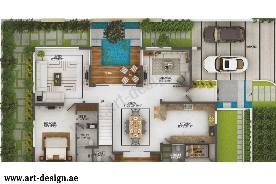 مخطط دور ارضي 15_15