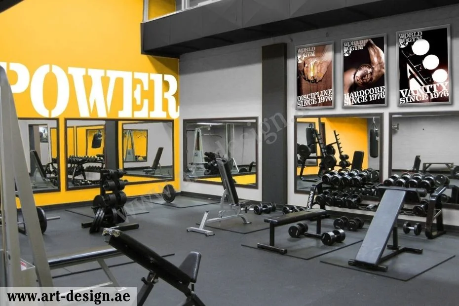 وضع المرايا داخل صالات الجيم