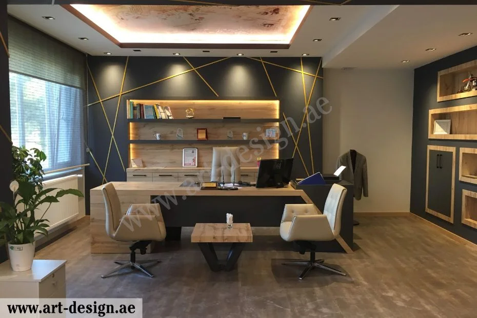 لمسة من التميز والأناقة: تصميم مكاتب مودرن 5 أثاث المكتب