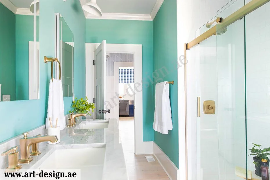 ألوان جدران الحمام