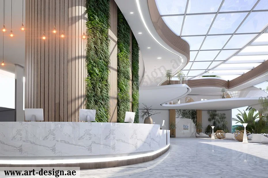 التصميم الداخلي للمنتجعات