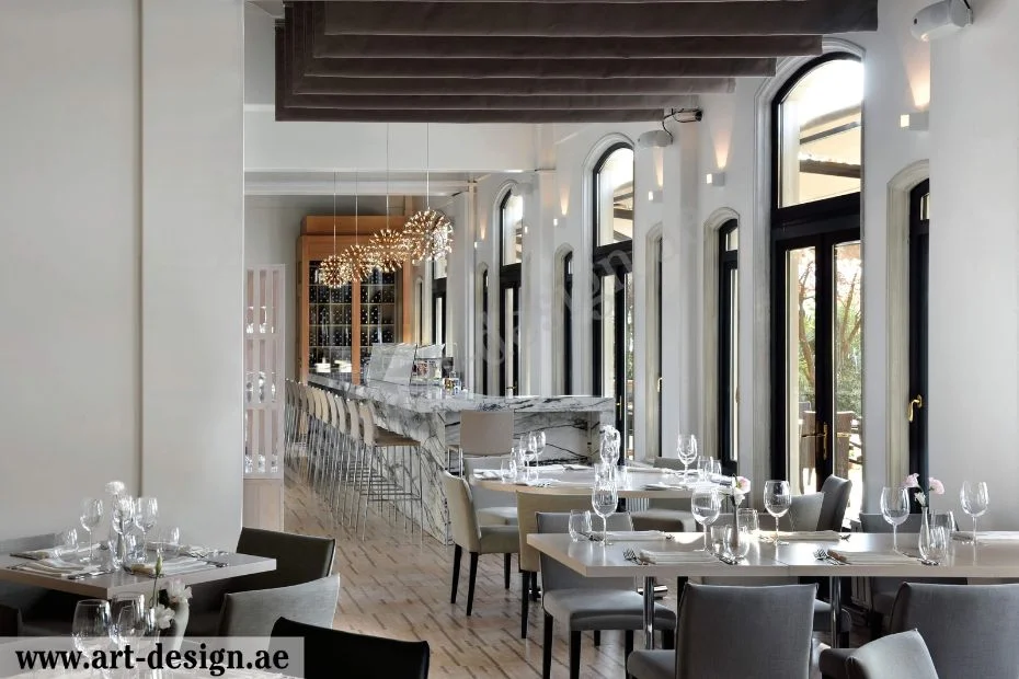 أفكار تصميم مطاعم فخمة في الإمارات 7 اللمسات الكلاسيكية