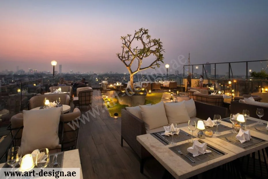 أفكار تصميم مطاعم فخمة في الإمارات 10 تصميم مطعم خارجي