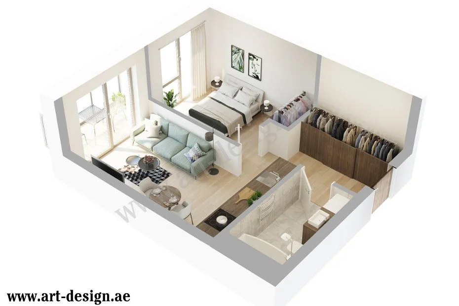 تقسيم المنزل لغرف والفصل بينها