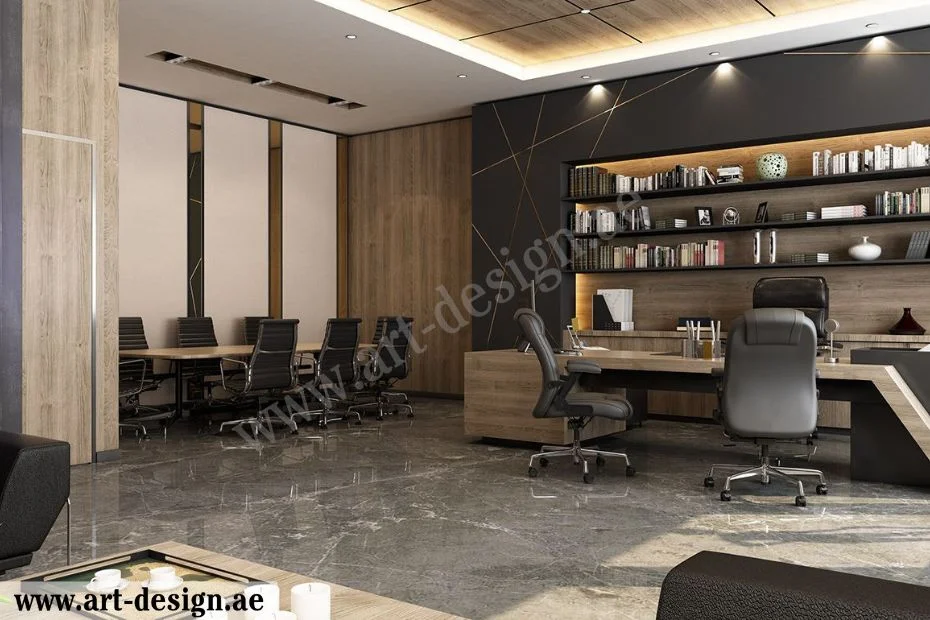 لمسة من التميز والأناقة: تصميم مكاتب مودرن 2 مساحة المكتب