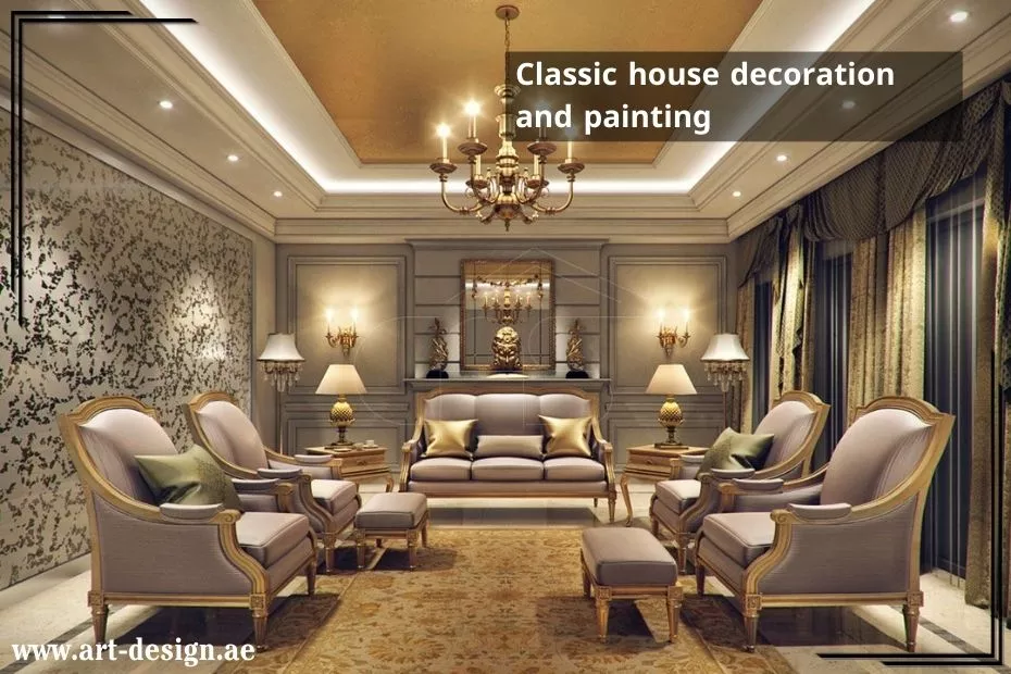 Classic house decoration and painting Dubai UAE