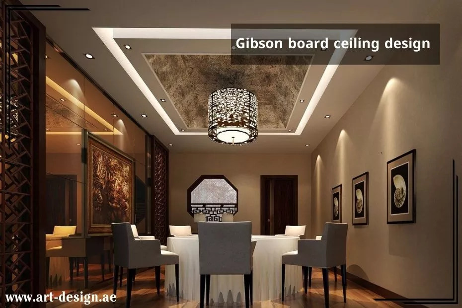 Gibson board ceiling design UAE Dubai